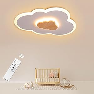 FANLG LED Deckenlampe Kinderzimmer Lampe Deckenleuchte LED Wolkenlampe Deckenlampe dimmbar mit Fernbedienung 3000K-6000K…