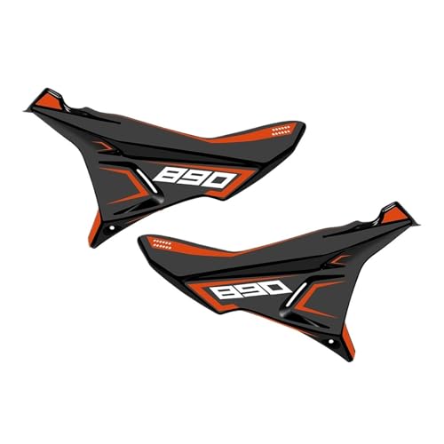 PBCGTFHJK Motorcycle Fairing Side Wings 790ADV 790 890 ADV Adventure R S 2022 and Before Motorcycle Front Fairing Windshield Windshield Cover Body Side Cover 790adv Motorcycle Wing Spoiler(890black)
