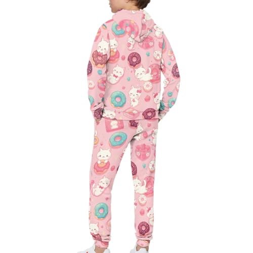 2 Piece Kids Sweatsuit Pant Set with Pockets Size 5-124