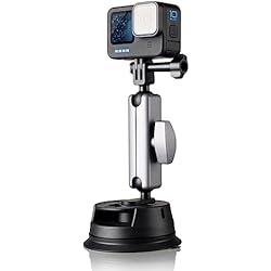 Soporte Gopro Auto Lammcou Soporte de ventosa potente para Go Pro, cámara de acción con bola de doble cabeza de 360°, soporte de montaje de ventosa para automóvil Soporte de ventosa para Insta-360 Hero 12 11 10