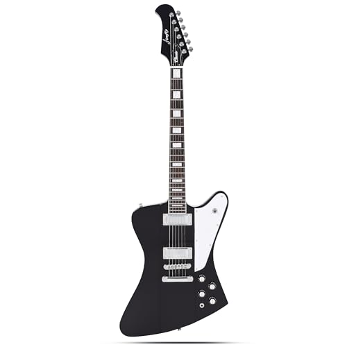 Firefly FFDB Solid Body Electric Guitar Mahogany Guitar body Stainless steel and ball end frets rosewood fretboard(Black Color)