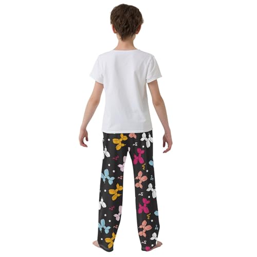 ZZKKO Cute Dog Balloon Cartoon Boys Pants for Kids Jogger Pants with Pockets S-XL3