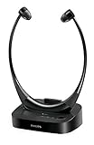Philips SSC5001 - Auriculares inalámbricos para TV (compatibles con todos los televisores, adecuados para usar con gafas) color negro