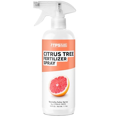 Citrus Tree Fertilizer Spray, Gentle Foliar Feeding Spray for Healthy Leaves and Plants, Liquid Fertilizer by TPS Plant Foods, 16oz (475ml)