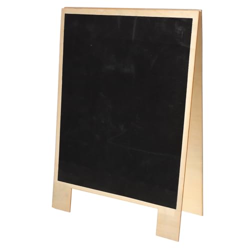 GRIRIW Double Sided Simple Chalkboards for Message Display Freestanding Blackboard Sign for Weddings Restaurants Cafes and Home Decor
