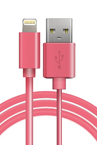 ホビナビ MFi認証 lightning ケーブル 1.5m iPhone 充電器 充電ケーブル 急速充電 対応 2.4A ライトニング USB 高耐久 レッド cx001acb-150cm-c89-red