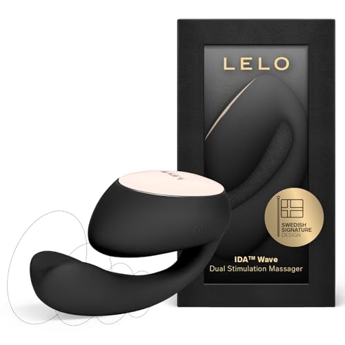 LELO IDA Wave Vibro avec Telecommande pour femme, doté de deux puissants moteurs et de 10 modes de vibrations, Sextoyse Couple Plaisir, Black