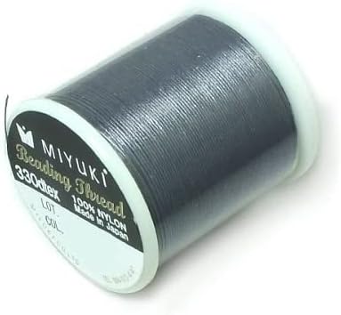 1 pcs Miyuki Beading Nylon pre-Waxed Thread 0.2 mm (B) x 50 m Blue 22