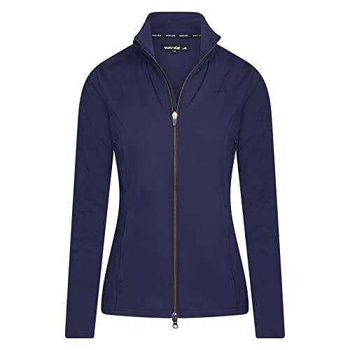 Sweat manches longues euro-star femme bleu marine fermeture éclair contre le vent frais