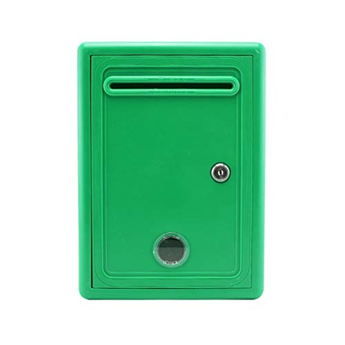 KONGY Post Box, English-Style Mailbox Wall-Mount Home Office Apartment Security Letterboxes for outside wall, wedding (Color : Green)