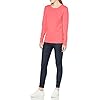 Amazon-Essentials-Womens-100-Cotton-Crewneck-Sweater Amazon Essentials Women's 100% Cotton Crewneck Sweater (Available in Plus Size), Coral Pink, Large