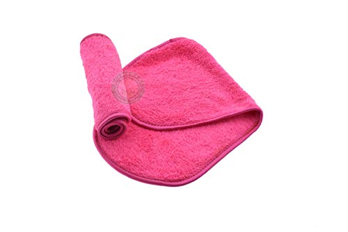 2 Pack of Pink Color LARGE Magic Eraser Very Soft and Gentle Makeup Face Eye Facial Cosmetics Remover Cloth - Great for Sensitive Skin – Removes Makeup with Just Water - None Toxic Chemical free