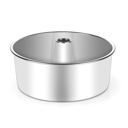 Comparison: Best Tube Pan For Pound Cake 5 LIANYU Angel Food Cake Pan, 10 Inch Tube Pan for Baking Pound Cake, Deep Chiffon Mold with Stainless Steel Core, Mirror Finished Surface, Easy to Release, Dishwasher Safe