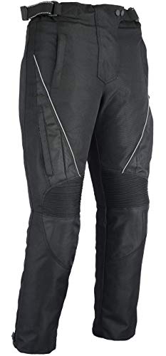 Bikers Gear Australia New Ladies Jazz - Pantalones Impermeables para Motocicleta, Color Negro, con Forro térmico extraíble y Forro térmico extraíble y CE1621-1 Armour UK14R L/R