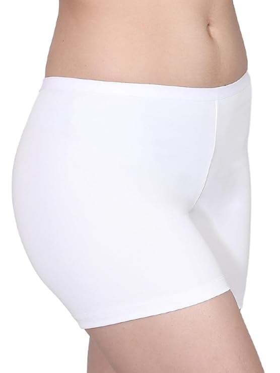 Image of LOURYN KOULYN Boy Shorts Underwear for Women Cotton Panties Mid Rise Undies Full Coverage Boxers Briefs Boyshort 4 Pack S-XXL