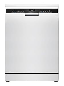 Siemens SN23HW02ME iQ300, Freistehender Geschirrspüler 60 cm, Besteckschublade, Programm-Assistent, Oberkorb höhenverstellbar, Bestätigte Hygieneleistung, Maschinenpflege-Programm, aquaStop, Weiß