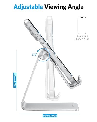 OMOTON C2 Adjustable Aluminum Cell Phone Stand - Image 4