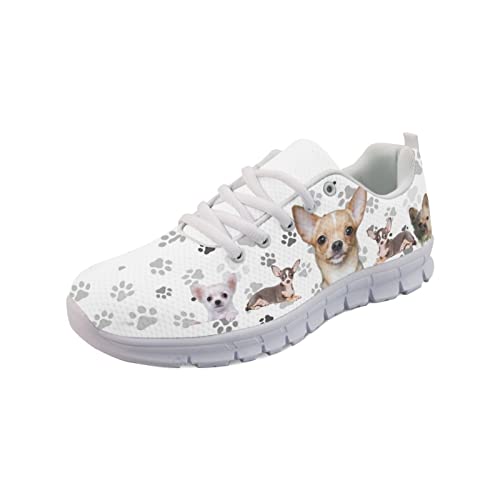Wanyint Cute Dog Paw Print Sneakers