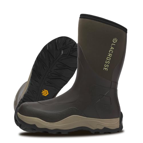 LaCrosse Alpha Agility Field Boot for Men - Hunting Shoes with Jersey/Polyester Lining, Active Fit, Kick-Off Heel Plate, Non-Insulated
