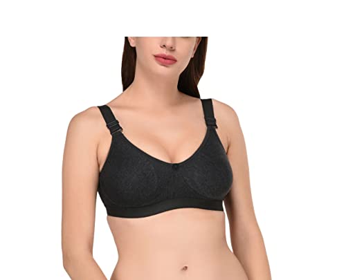 Image of Viral Girl Women's Wire-Free Cotton Hosiery Bra | Non-Padded, Full Coverage, Adjustable Straps | Soft Comfortable Innerwear with Hook & Eye Closure for Everyday Use