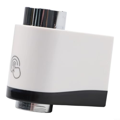 Smart Faucet - Rubinetto a induzione a infrarossi con tecnologia a doppio sensore, impermeabile IPX6, per rubinetti con filettatura interna da 19-24 mm (grigio) (nero + bianco)