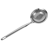 UTHCLO Colander Löffel Großer Metallfilterlöffel für Heiße Öle und Brühen Hitzebeständig und Leicht zu Reinigen für Suppen und Frittiergerichte Spülmaschinenfest
