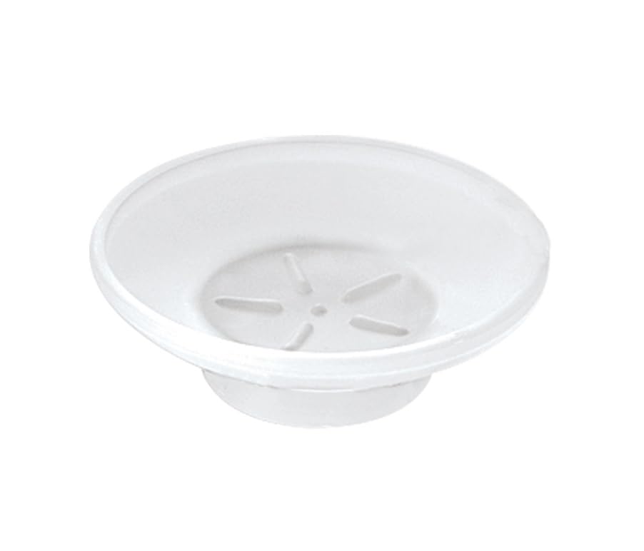 Kapitan Repuesto de jabonera de cristal, redonda, esmerilada, vidrio mate