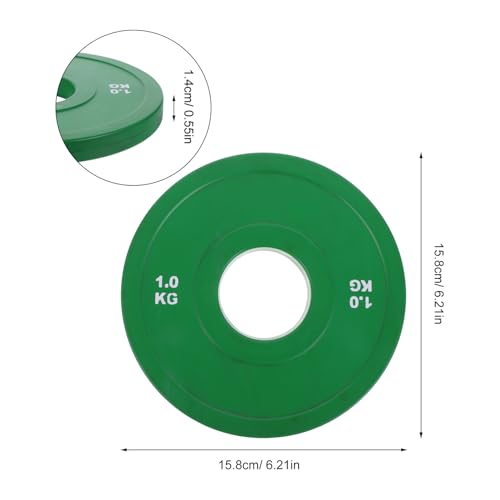 Poids barre haltères vert 1kg plaque musculation durable