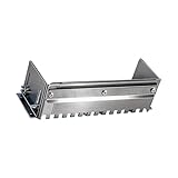 Spattola per Piastrelle in Acciaio Inox Spatola Dentata Regolabile per Applicazione Precisa di Adesivo nei Lavori di Ristrutturazione Spatola Dentata