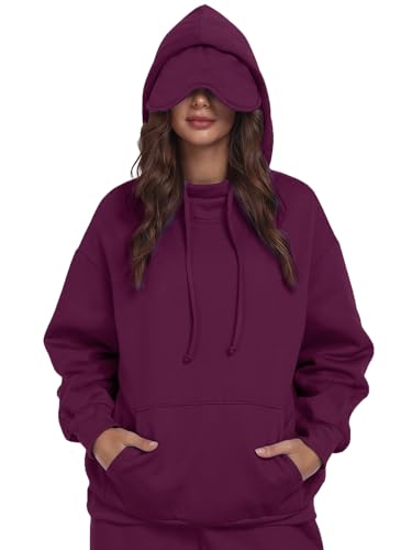 SeSe Code Hoodie with Eye Mask Travel Airplane Unisex Oversized Sweatshirt