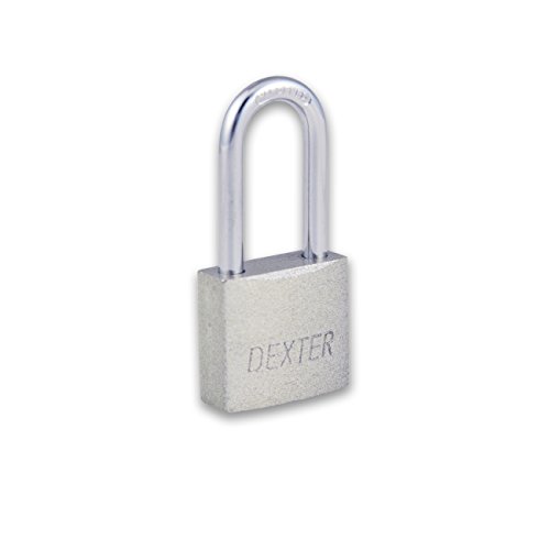 Candados, Home Improvement Dexter 6354 Candado Metálico con Cilindro de Latón 38mm Gancho Largo