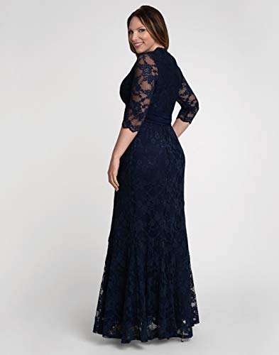Image of Kiyonna Women's Plus Size Screen Siren Lace Evening Gown
