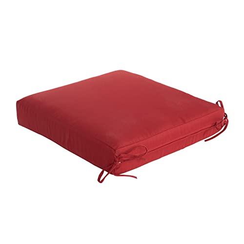 Image of QILLOWAY Outdoor Chair Cushion Set with Strings,Replacement Outdoor Cushions for Patio Furniture.(Red)