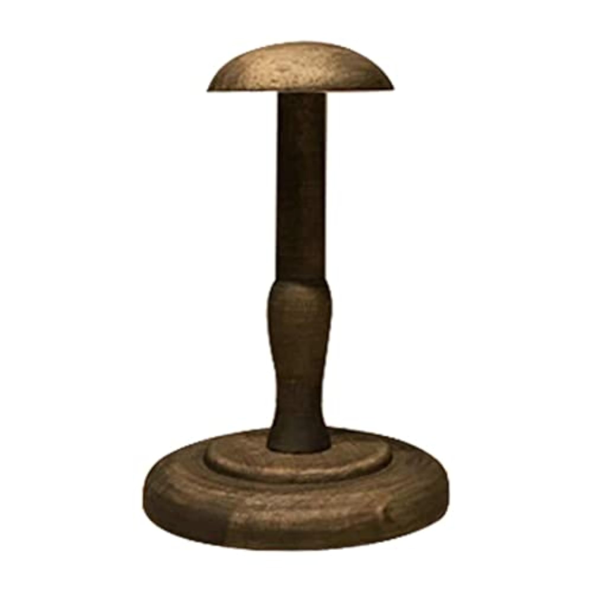 2x1Pcs Solid Wood Hat Holder Stand Display Rack Bronze