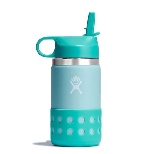 Image of Hydro Flask 12 Oz Kids Wide Mouth Straw Cap And Boot Dew