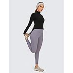 CRZ YOGA Butterluxe Half Zip Long Sleeve Shirts for Women - Workout Athletic Yoga Tops Crop Collared Quarter Zipper T-Shirt - Image 3