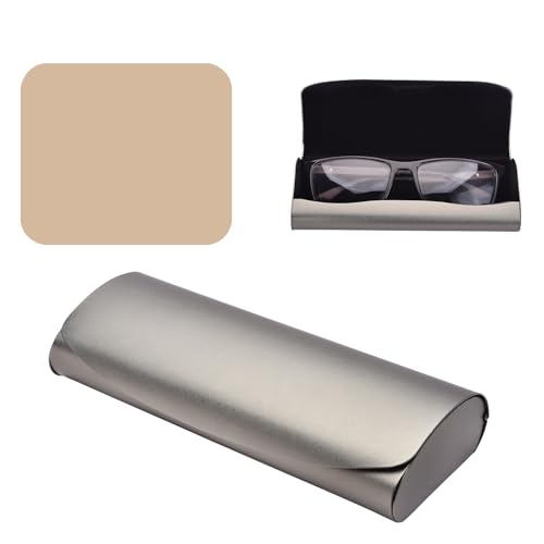 Image of Philley Aluminum Ultra-Light Eyeglasses Case Hard Shell Nearsighted Glasses Case for Women & Men
