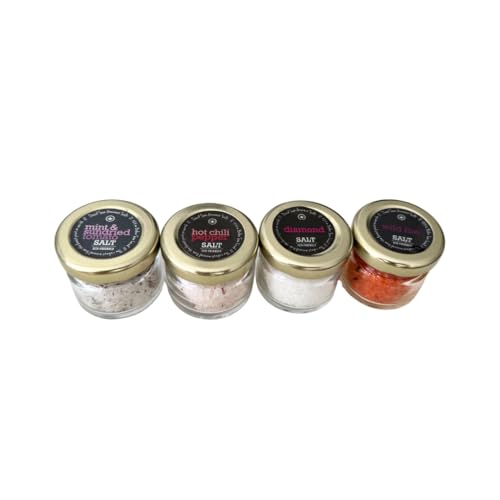 Sampler de sal marina gourmet 4 piezas 3.52 oz miniatura 3