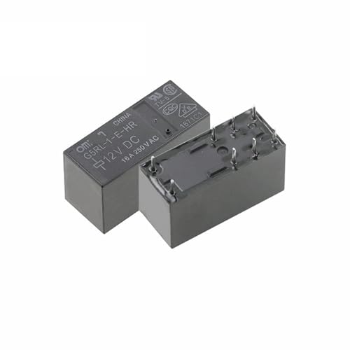 Relé G5RL-1-E-HR-12VDC de alta capacidad 16A con conmutación estable de 8 pines pack doble 4