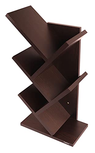 Image of Captiver Steama Engineered Wood Wall Mounted Books Stands Shelf Shelves (Matte Finish, Wenge) Home Office Library Study Living Room Bookshelf Bookshelves Bookends Unit