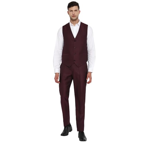 Image of Turtle Men 100% Cotton Notch Lapel Collar Tailored Fit Three Piece Party Suits