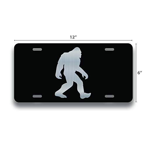 Bigfoot Sasquatch Vanity License Plate | Etched Aluminum | 6-Inches By 12-Inches | Car Truck Rv Trailer Wall Shop Man Cave | Vlp186 #TOP2
