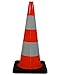 Produktbild UVV-SHOP Leitkegel, 75 cm Pylone Orange mit 2 Reflexstreifen, RA1 reflektierender Kegel