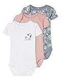 NAME IT Baby Mädchen 3er-Pack Kurzarm Bodys Pale Mauve 62