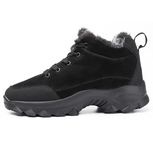Image of SNEKARMIN Men Snow Boots Outdoor Shoes For Male Thick Sole Sneakers for Men Winter Shoes Botines Tenis Keep Warm Fluff Mens Ankle Boots
