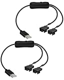 Plug and Play, disposition flexible : Ce contrôleur de ventilateur pour PC adopte une interface USB 2.0 standard, ne nécessitant ni pilotes supplémentaires ni réglages. Il suffit de le connecter à un port USB A pour une alimentation électrique directe, avec un positionnement d'installation flexible