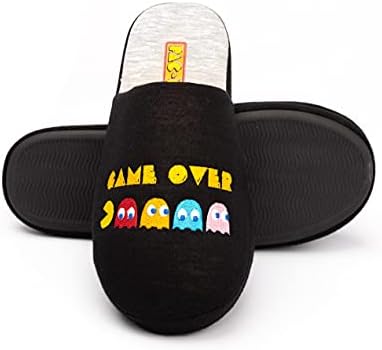 Pac-Man Slippers Mens Arcade Game Over Black House Shoes 7-8 UK | Image 6
