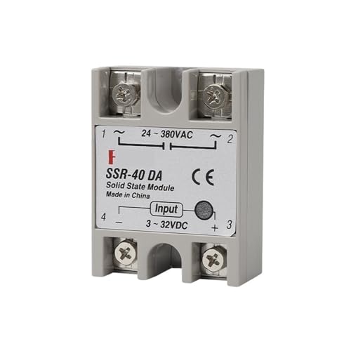 Relais statique SSR 40A robuste équipé d'un dissipateur thermique en aluminium de précision