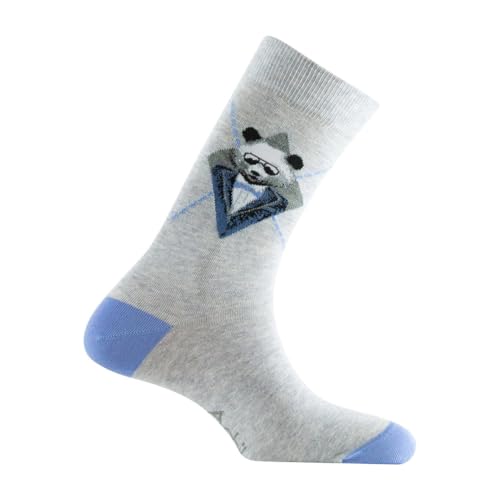 ACHILE - Mi-chaussette jersey 'Smart Panda' Coton peigné - couleur - Gris - Pointure - 39-46