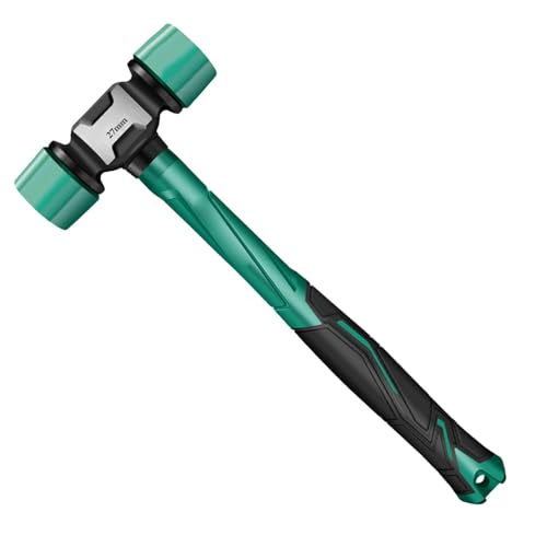 Martillo de goma – Mazo de goma | Mazo portátil de doble cara | Mazo de martillo antideslizante para cama de dormitorio | Martillo de goma para instalación de azulejos de suelo | Cabezas de